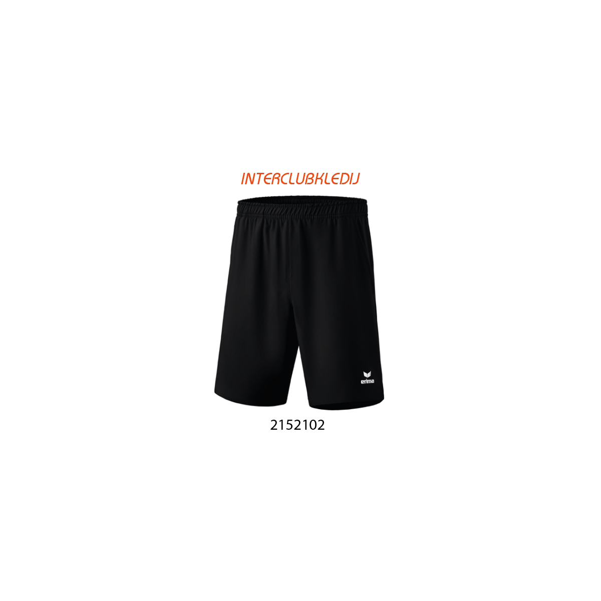 Erima tennisshort heren-zwart