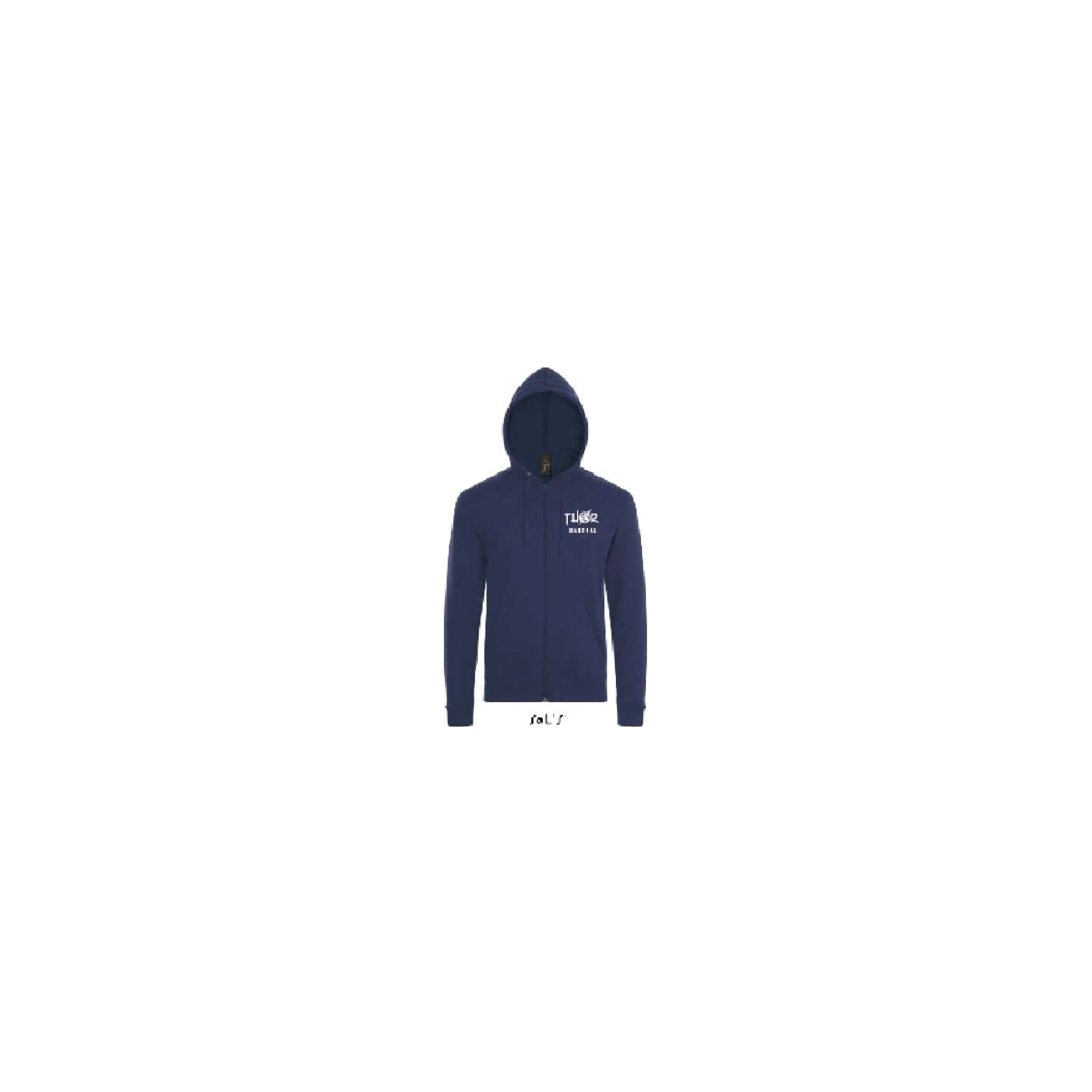 Thor Handbal - Stone hooded sweater fullzip kids-french navy