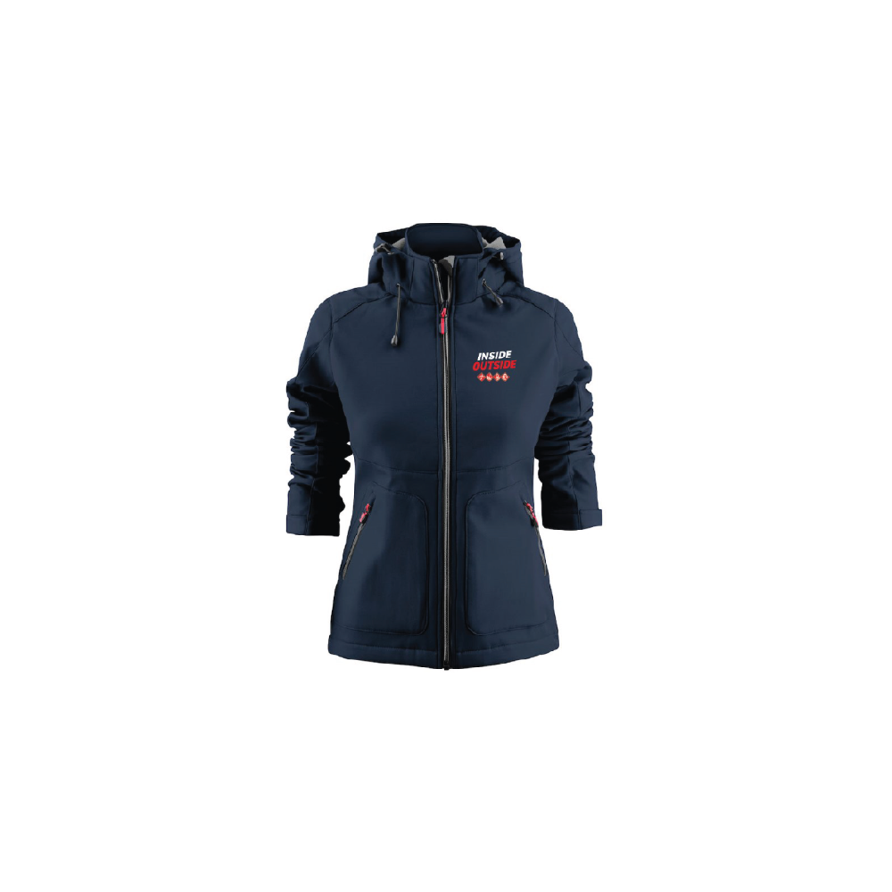 Inside-Outside softshell dames Karting- navy