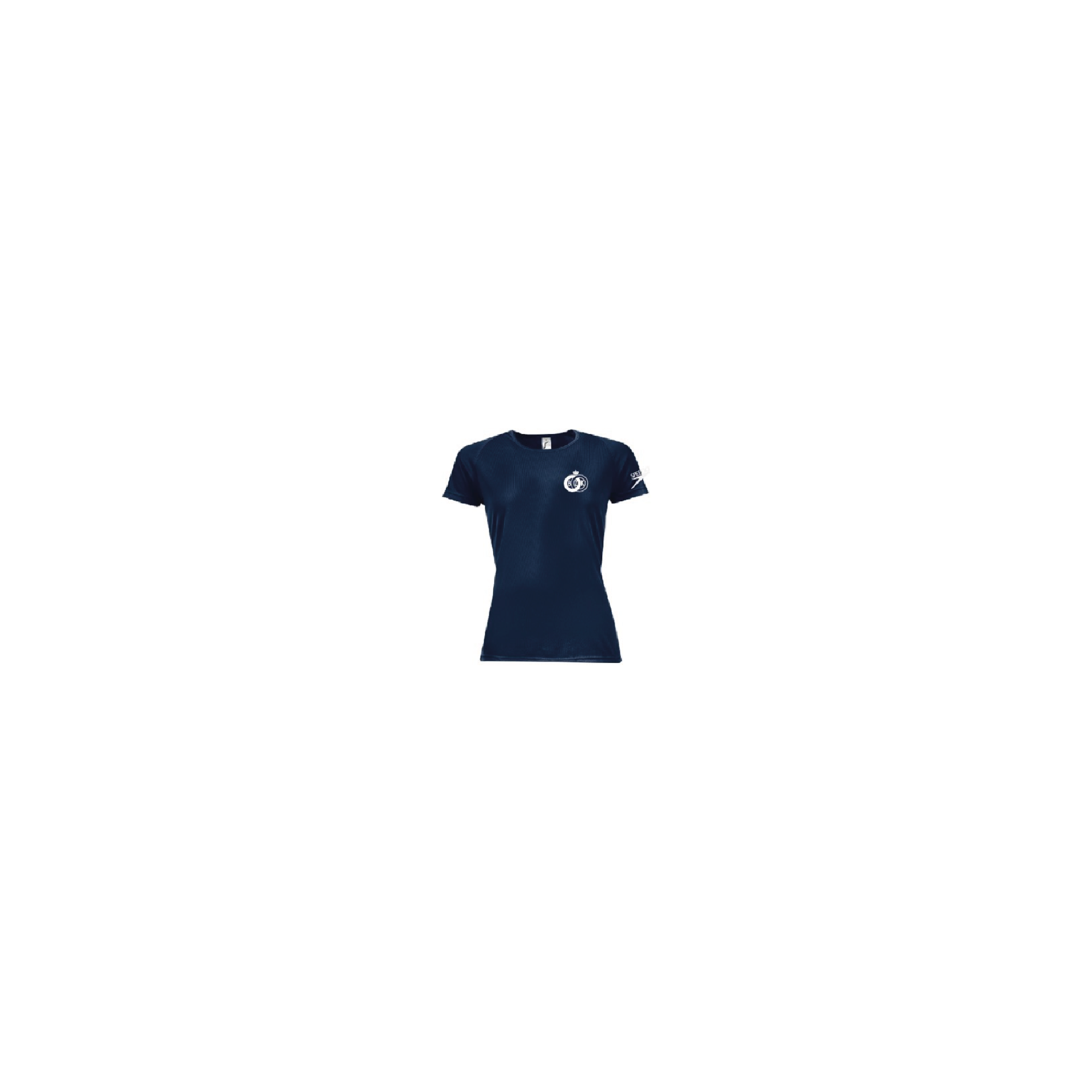 Sporty dryfit dames t-shirt navy