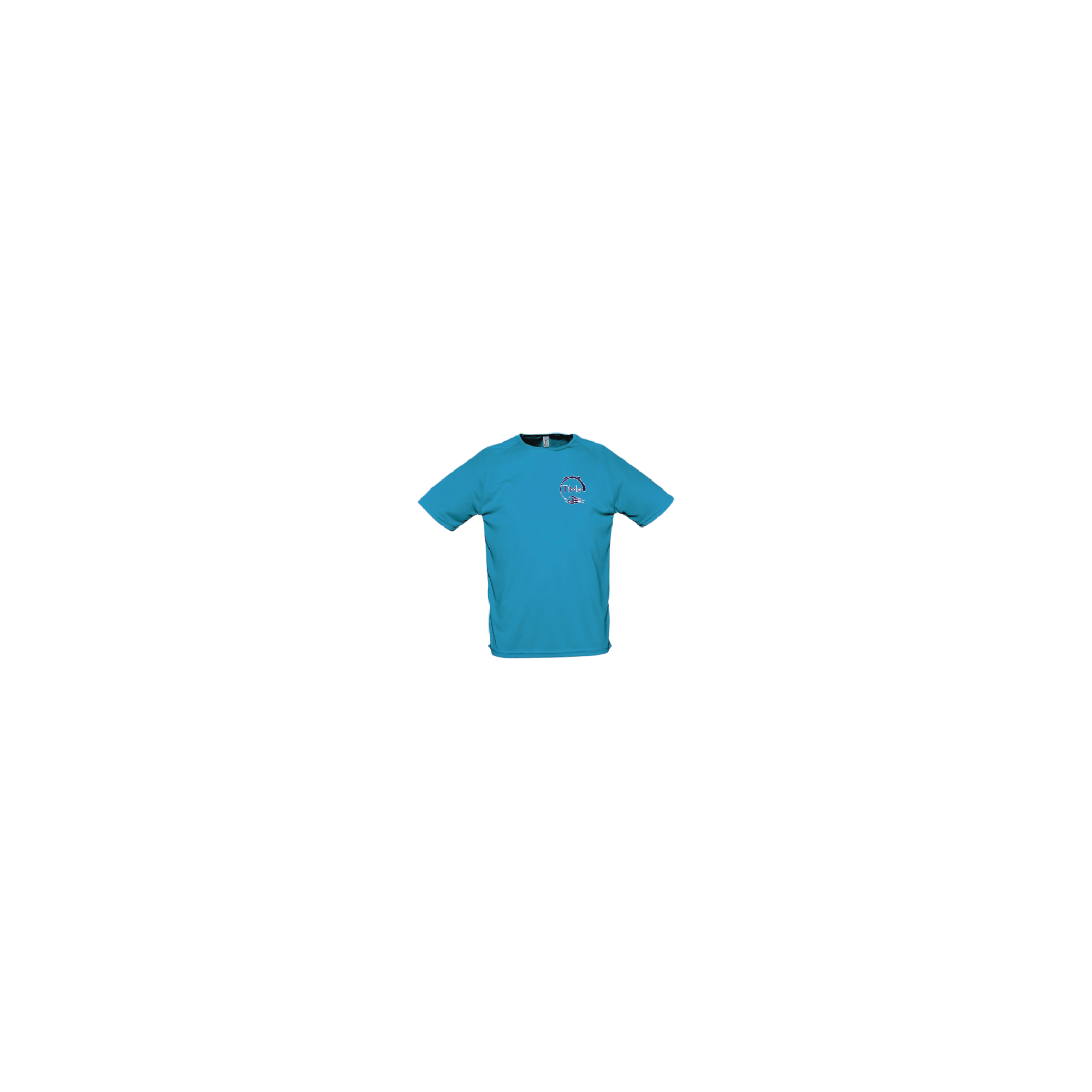 Sporty dry-fit unisex-cyan