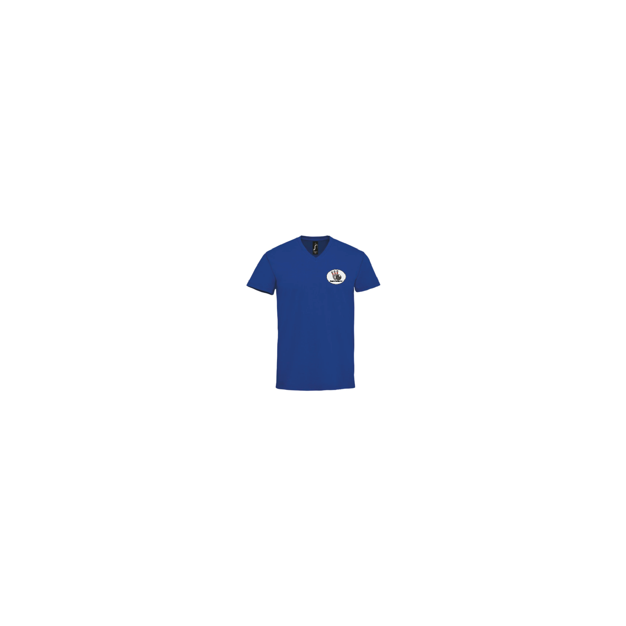 T-shirt V-hals - kon.Blauw