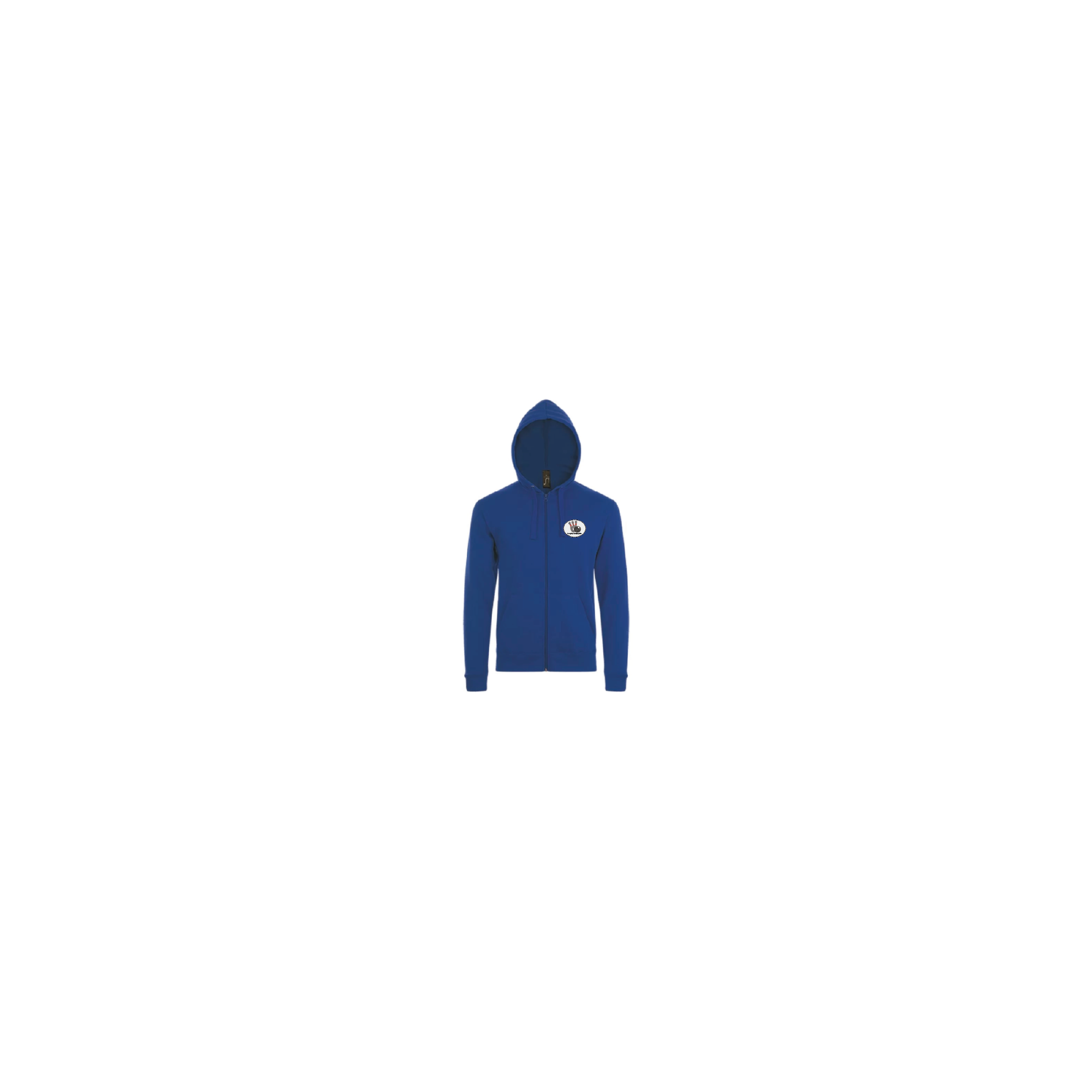 Fullzip sweater-Stone-kon bl