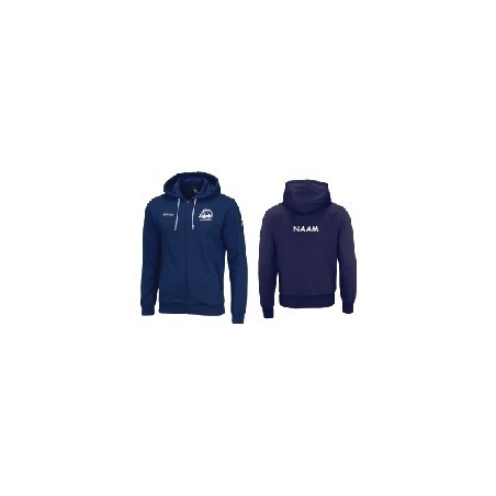 Erreà Wire navy hooded sweater-full zip Basket Sijsele