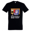 T-shirt zwart  Blonde Betsy-versie 1