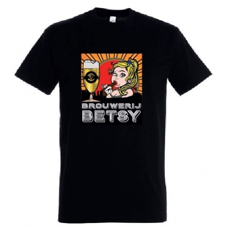 T-shirt zwart Blonde Betsy-versie 2