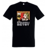 T-shirt zwart  Blonde Betsy-versie 2(grote maten)