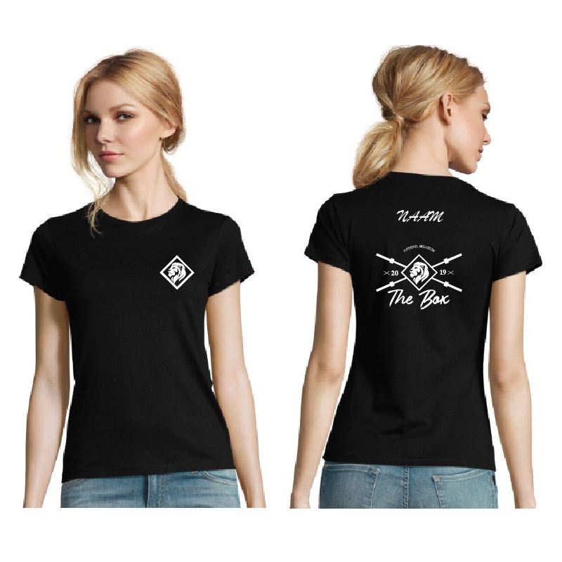 T-shirt The Box-dames-zwart T-shirt The Box-dames-zwart