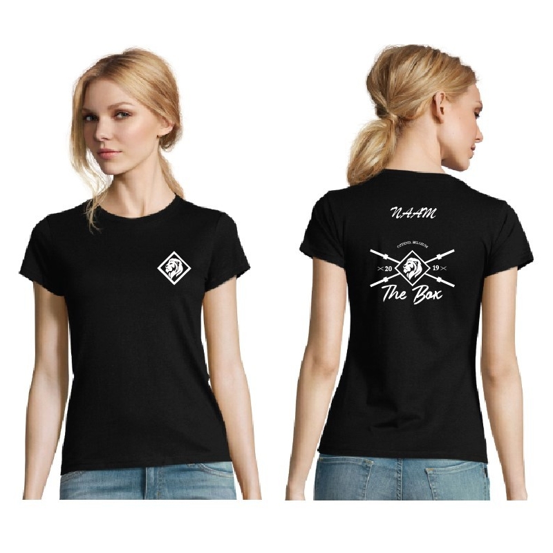 T-shirt The Box-dames-zwart