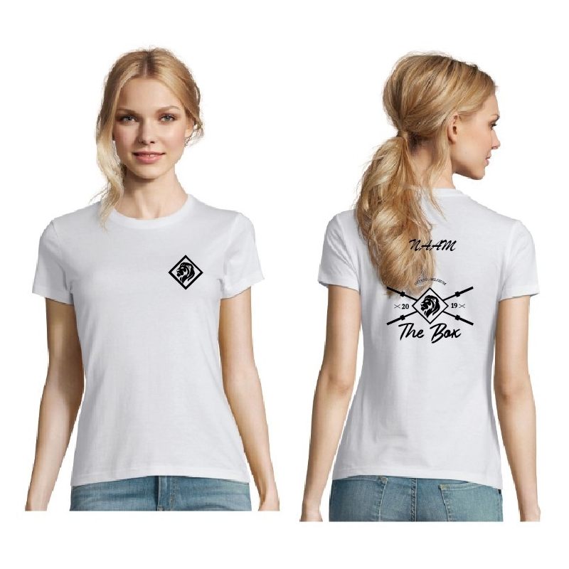 T-shirt The Box-dames-wit T-shirt The Box-dames-wit