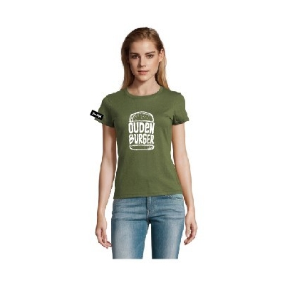 Yane&Kjell t-shirt-women round neck-green-Oudenburger