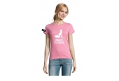 Yane&Kjell t-shirt-women round neck-pinck-Congratulations