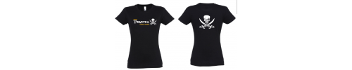 Ostend Pirates - t-shirt 190gr DAMES - zwart