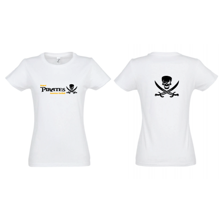 Ostend Pirates - t-shirt 190gr DAMES - wit