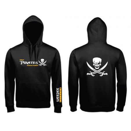 Ostend Pirates - hooded sweater Spencer- zwart