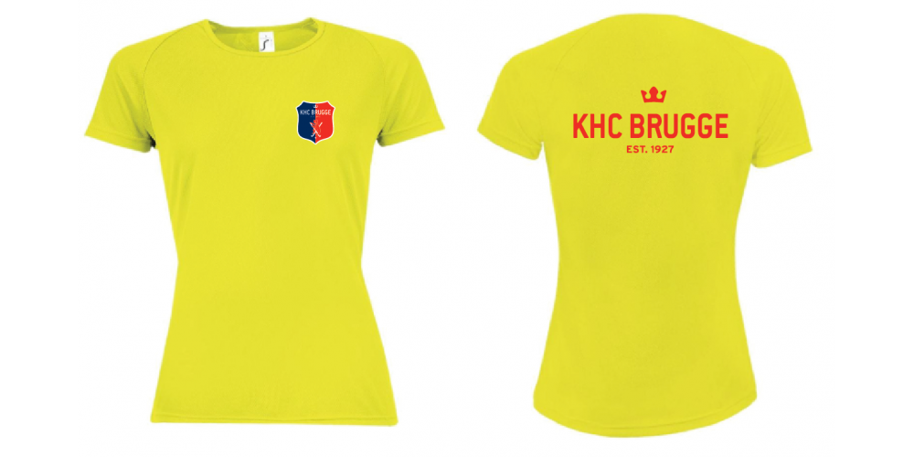 Geel sales tshirt dames