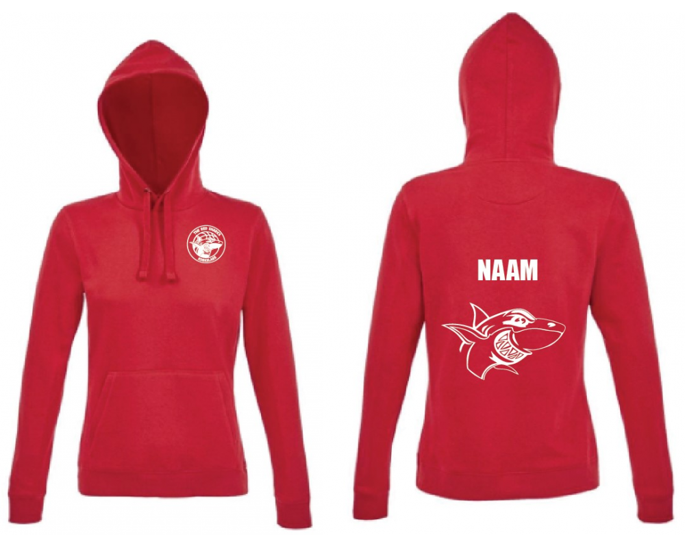 Red Sharks-dames hooded...