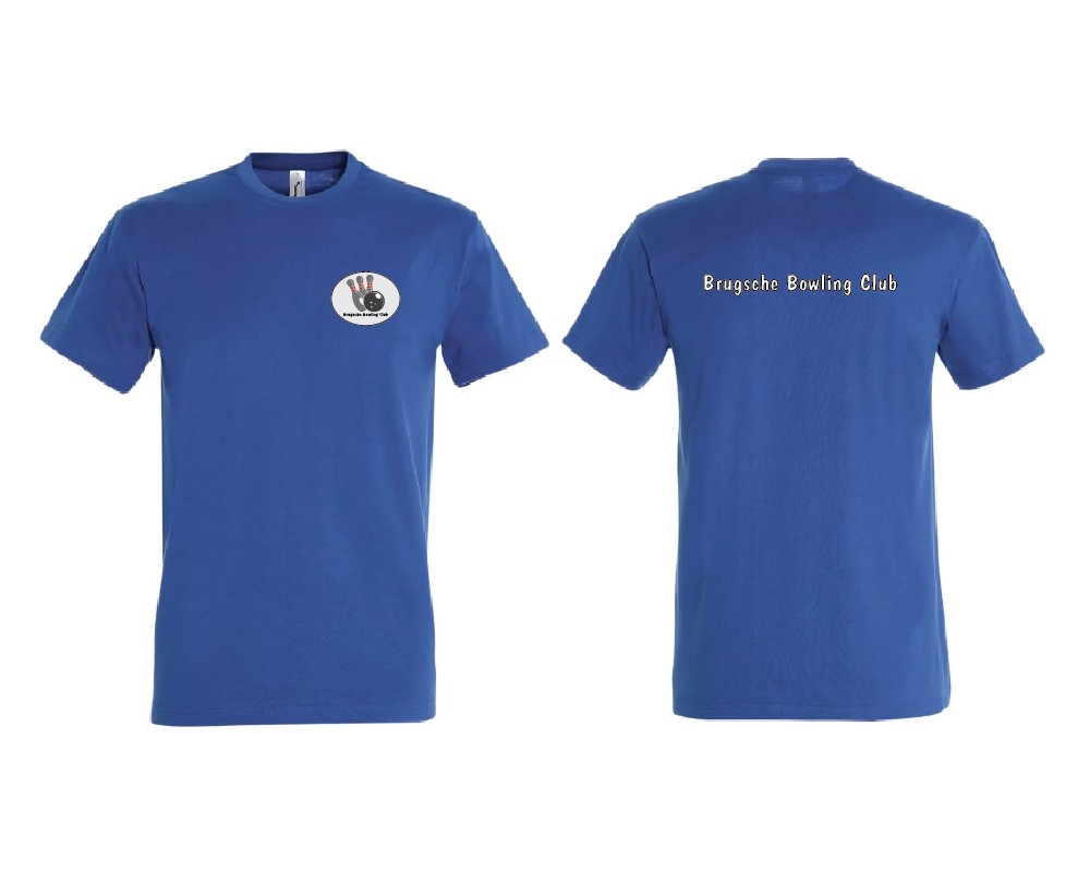 T-shirt ronde hals-kon.Blauw