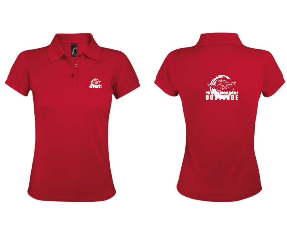 Sol's Prime dames polo-rood