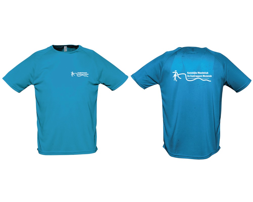 T-shirt dry fit Sporty-aqua